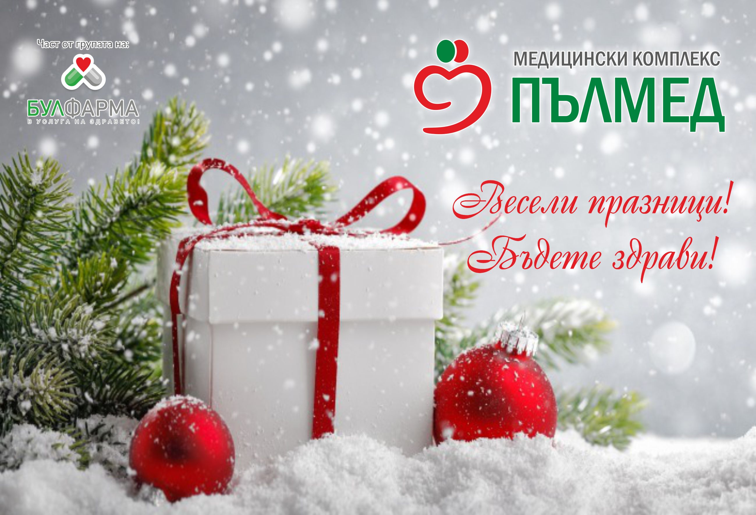 Дядо Коледа зарадва с подаръци малките пациенти на Детско отделение на „Пълмед“